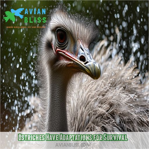 Ostriches Have Adaptations for Survival