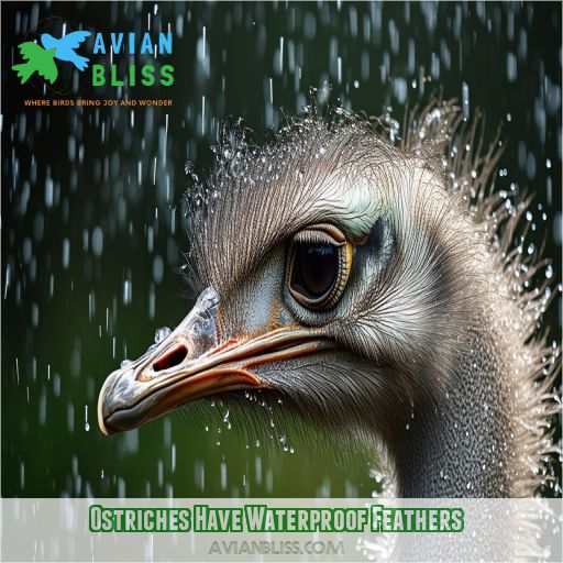 Ostriches Have Waterproof Feathers