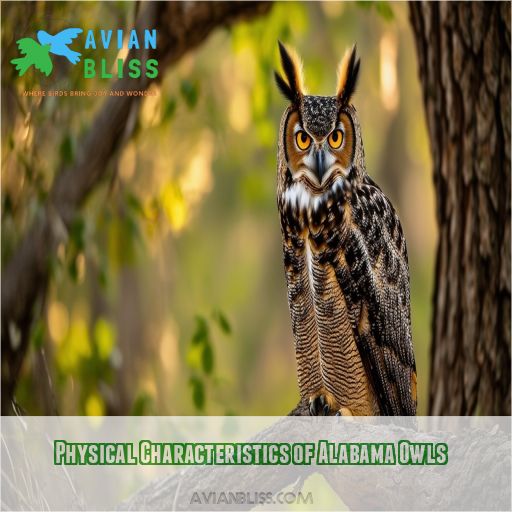 Physical Characteristics of Alabama Owls
