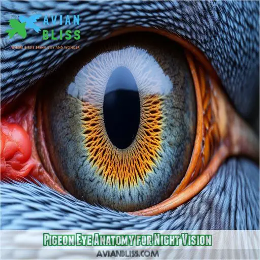 Pigeon Eye Anatomy for Night Vision