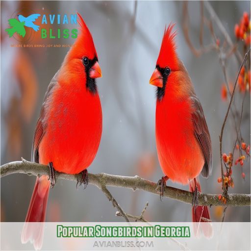 Popular Songbirds in Georgia