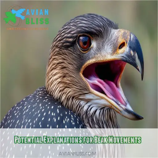 Potential Explanations for Beak Movements