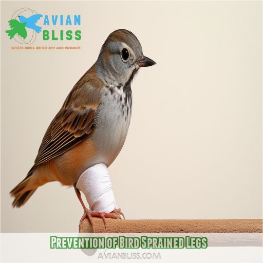 Prevention of Bird Sprained Legs