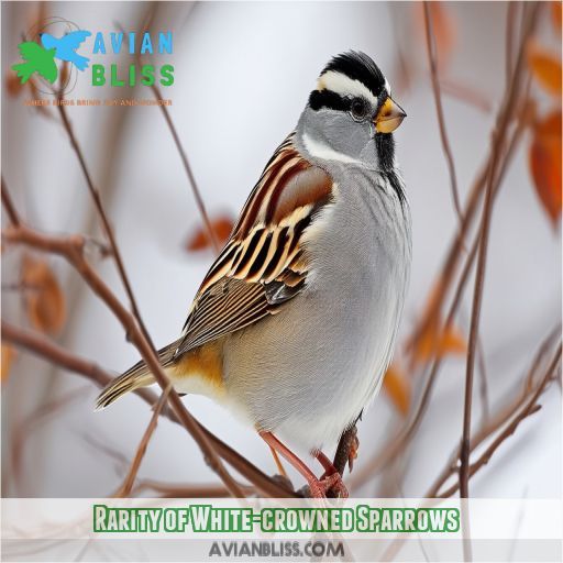 Rarity of White-crowned Sparrows