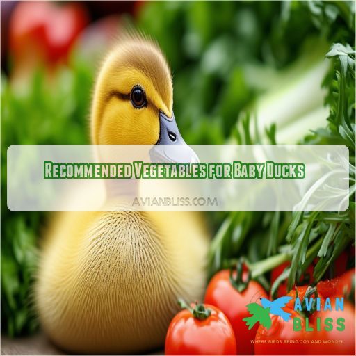 Recommended Vegetables for Baby Ducks