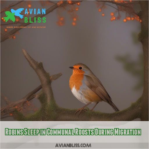 Robins Sleep in Communal Roosts During Migration