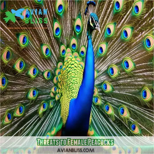 Threats to Female Peacocks