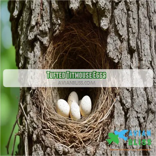 Tufted Titmouse Eggs