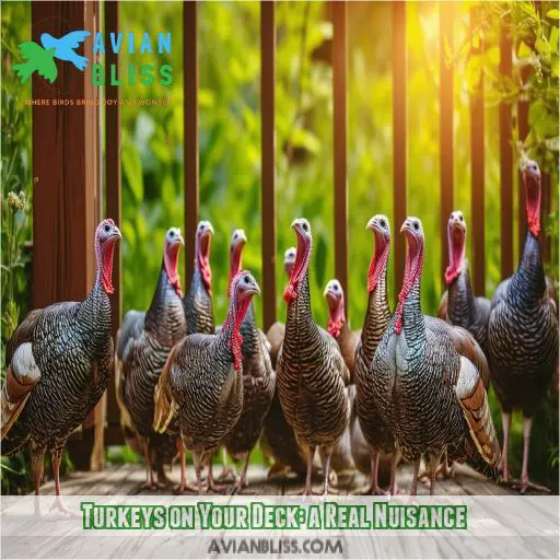 Turkeys on Your Deck: a Real Nuisance