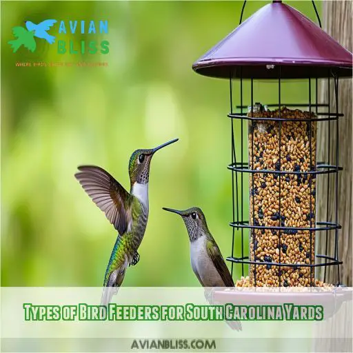 Types of Bird Feeders for South Carolina Yards