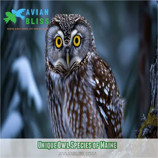 Unique Owl Species of Maine