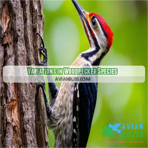 Variations in Woodpecker Species