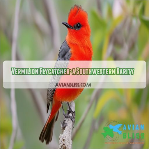 Vermilion Flycatcher: a Southwestern Rarity