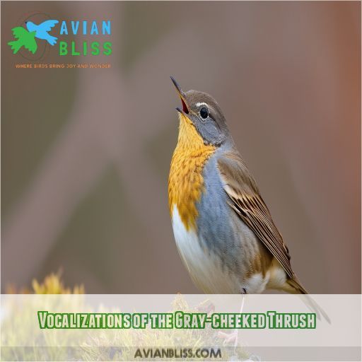 Vocalizations of the Gray-cheeked Thrush