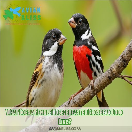 What Does a Female Rose-breasted Grosbeak Look Like