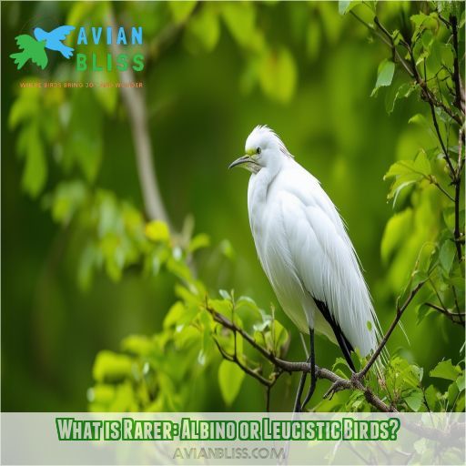 What is Rarer: Albino or Leucistic Birds