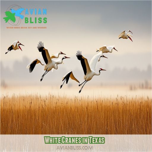 White Cranes in Texas