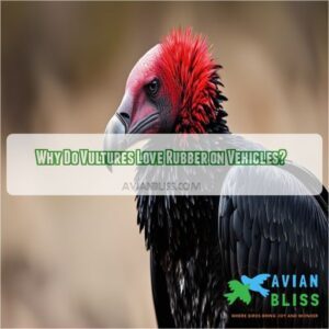 why are vultures attracted to rubber on vehicles