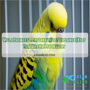 will a parakeet die of loneliness explained