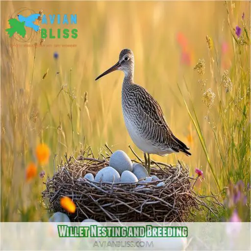 Willet Nesting and Breeding