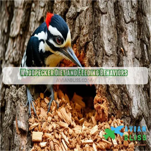 Woodpecker Diet and Feeding Behaviors