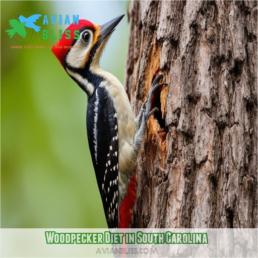 Woodpecker Diet in South Carolina