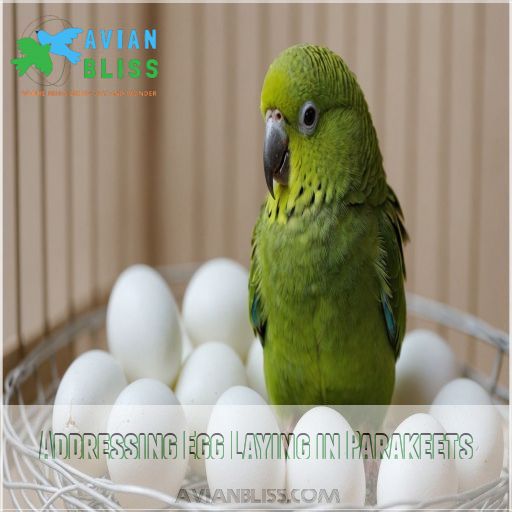 Addressing Egg Laying in Parakeets