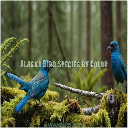 Alaska Bird Species by Color