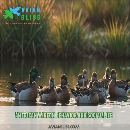 American Wigeon Behavior and Social Life