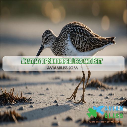 Anatomy of Sandpiper Legs and Feet