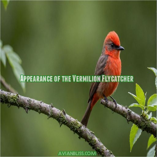 Appearance of the Vermilion Flycatcher