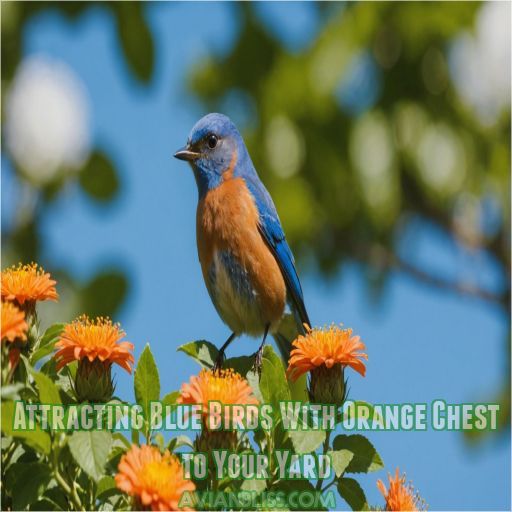 Attracting Blue Birds With Orange Chest to Your Yard