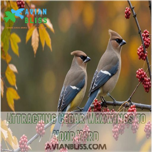 Attracting Cedar Waxwings to Your Yard