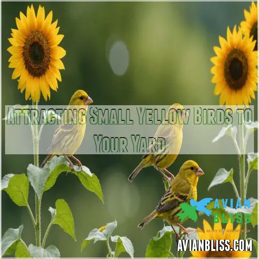 Attracting Small Yellow Birds to Your Yard