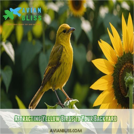 Attracting Yellow Birds to Your Backyard