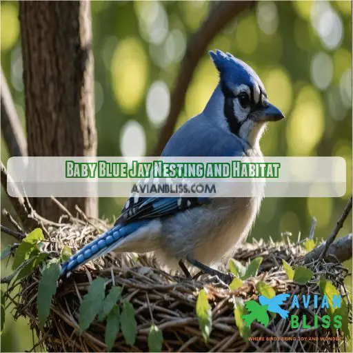 Baby Blue Jay Nesting and Habitat