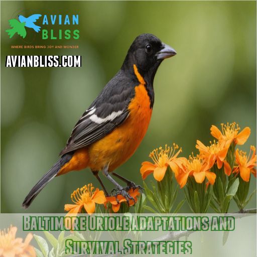 Baltimore Oriole Adaptations and Survival Strategies