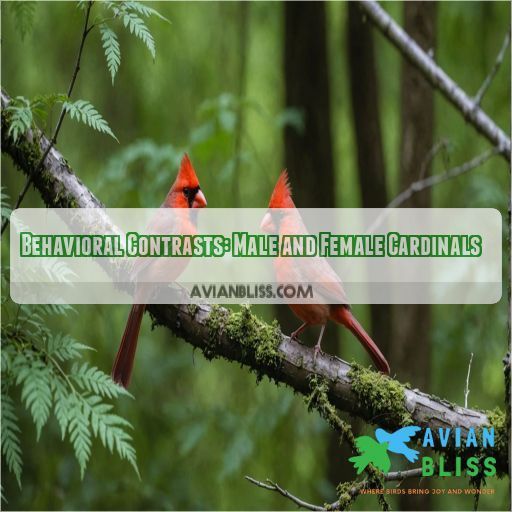 Behavioral Contrasts: Male and Female Cardinals