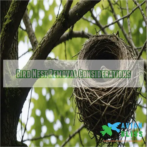 Bird Nest Removal Considerations