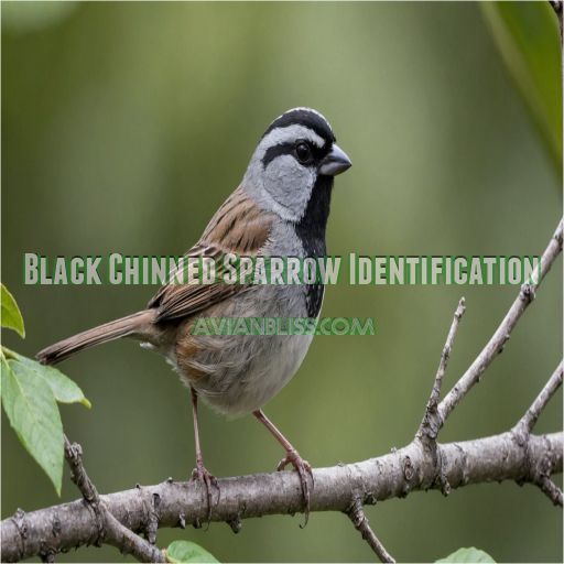 Black Chinned Sparrow Identification