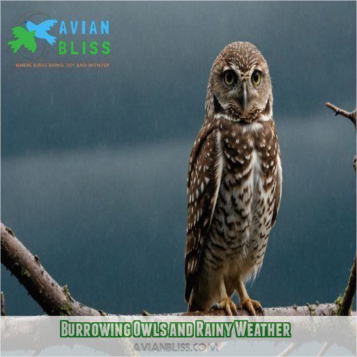 Burrowing Owls and Rainy Weather