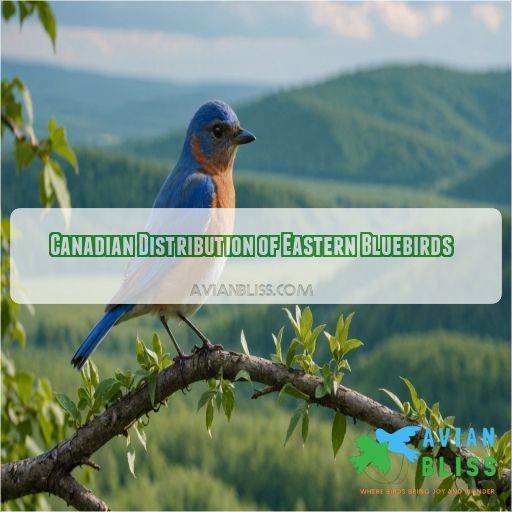 Canadian Distribution of Eastern Bluebirds