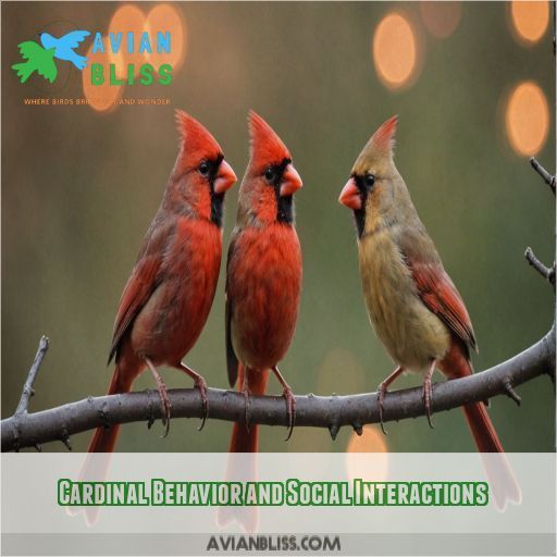 Cardinal Behavior and Social Interactions