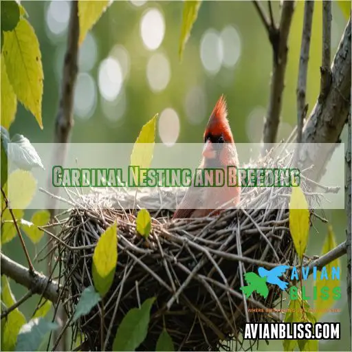 Cardinal Nesting and Breeding