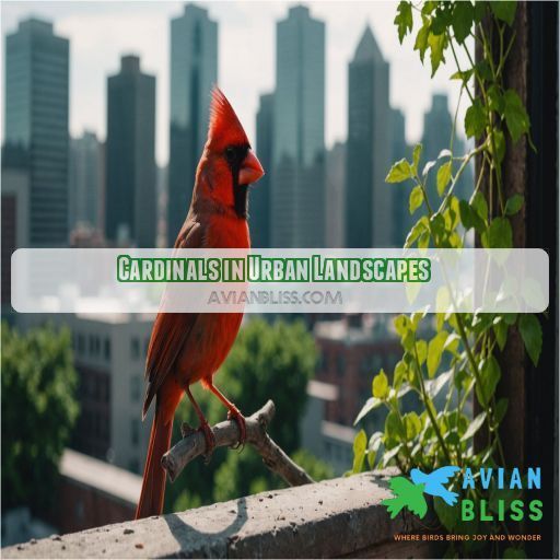 Cardinals in Urban Landscapes