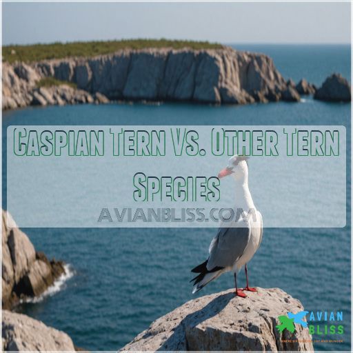 Caspian Tern Vs. Other Tern Species