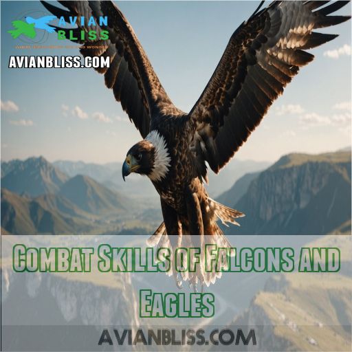 Combat Skills of Falcons and Eagles