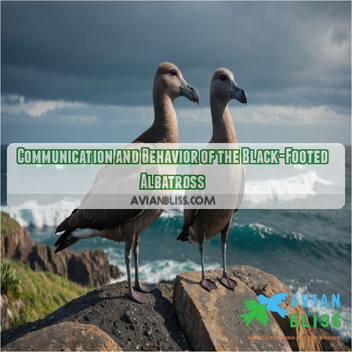 Communication and Behavior of the Black-Footed Albatross