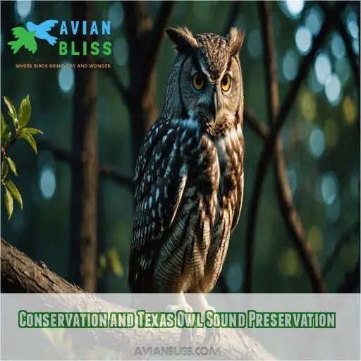 Conservation and Texas Owl Sound Preservation