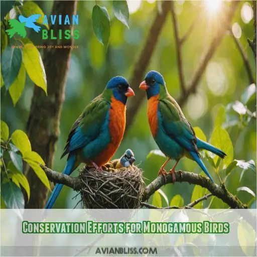 Conservation Efforts for Monogamous Birds